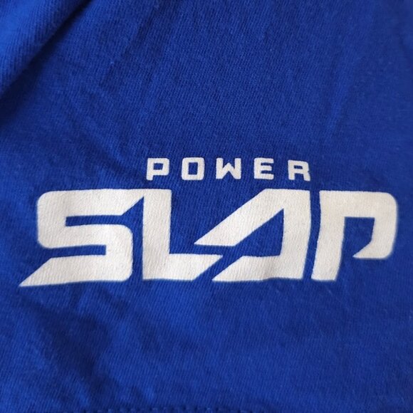 Power Slap T Shirt Mens Size Medium Blue Hawaii Slaps Fighting TV Show - Picture 5 of 7